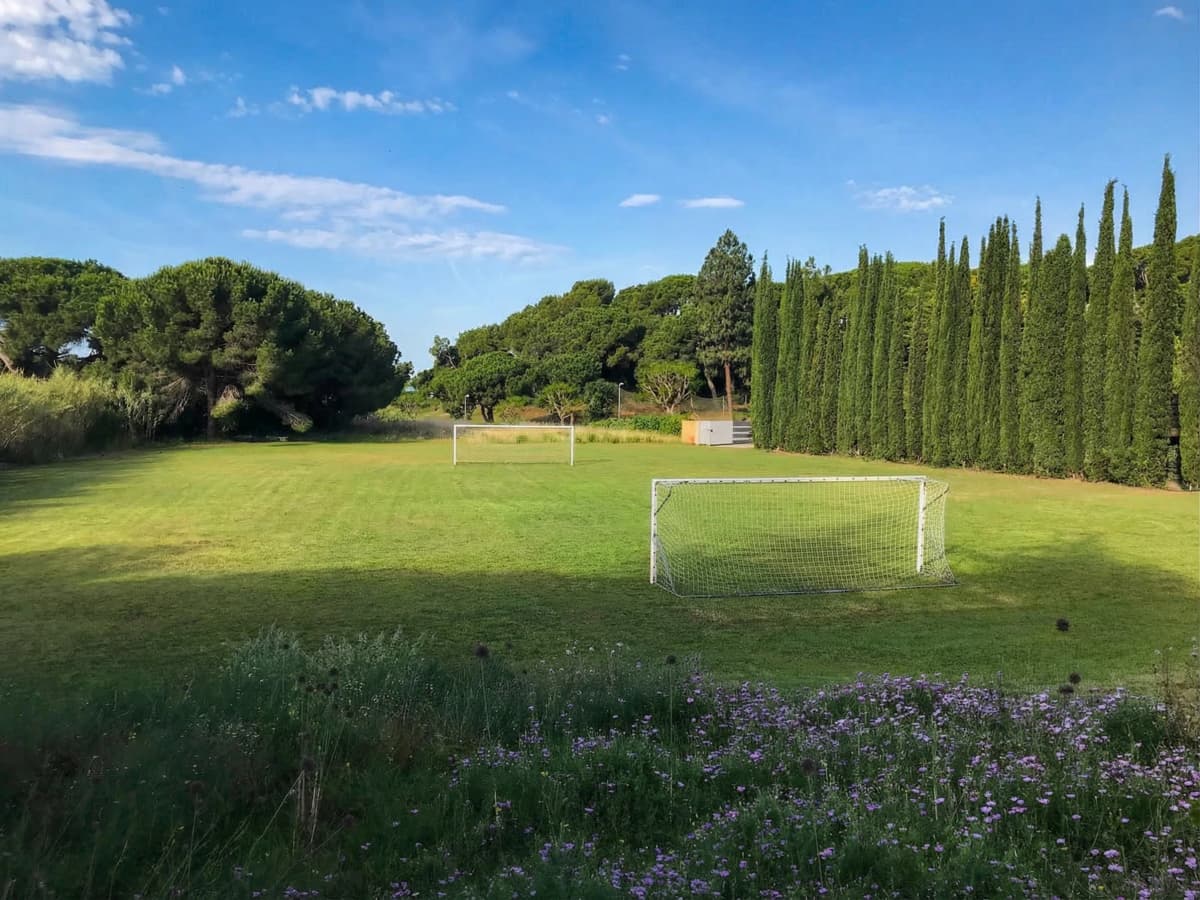 Private football pitch