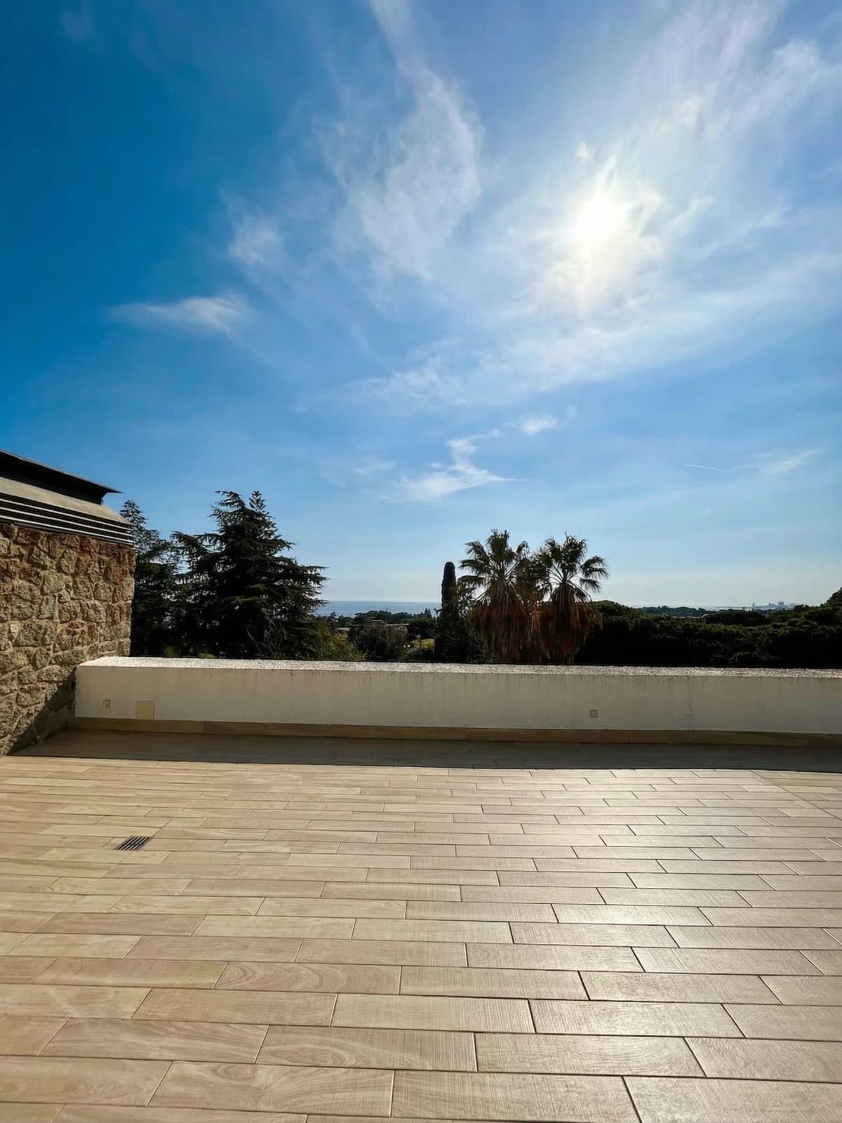 Terrace with Mediterranean sea views